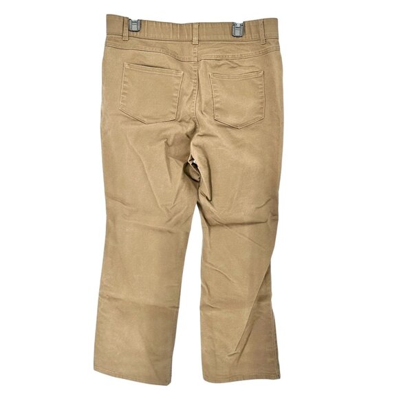 Woman Within Pants Womens Plus Size 16W Beige Bootcut Cotton Blend Stretch - Picture 2 of 8